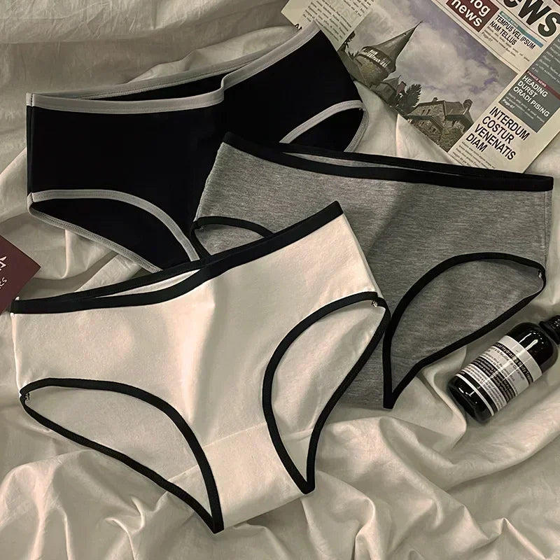 Culotte femme coton style japonais — Taille mi-haute sans coutures respirante