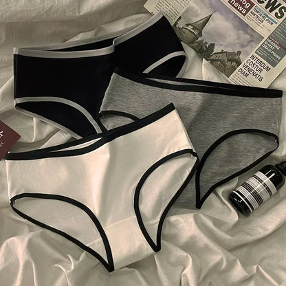 Culotte femme coton style japonais — Taille mi-haute sans coutures respirante