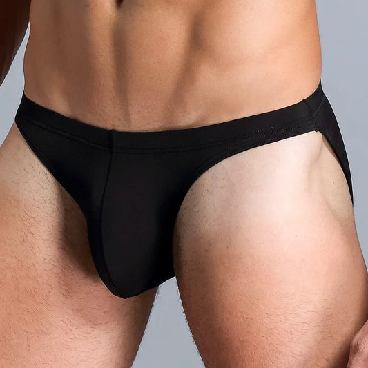 Slip homme sexy poche U-convex couleur unie respirant M-XL