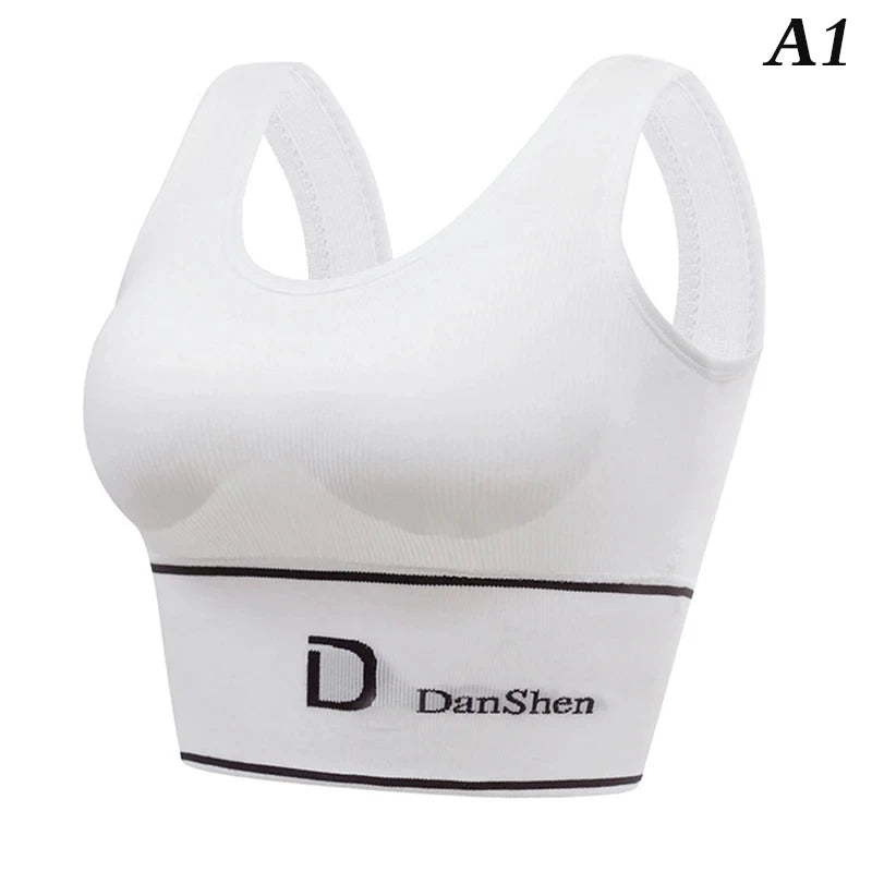 Brassiere sport sans armatures debardeur gainant S-XL