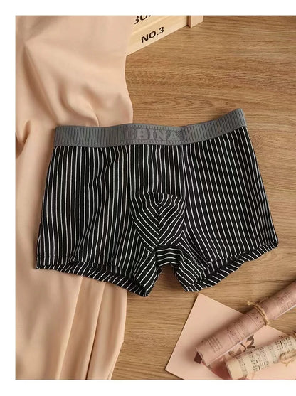 Boxer Coton Rayé U-Convex Plus Size - L à 6XL - Nos Petits KIFF