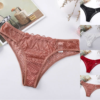 Culotte femme mesh transparente — Taille basse sans coutures sexy