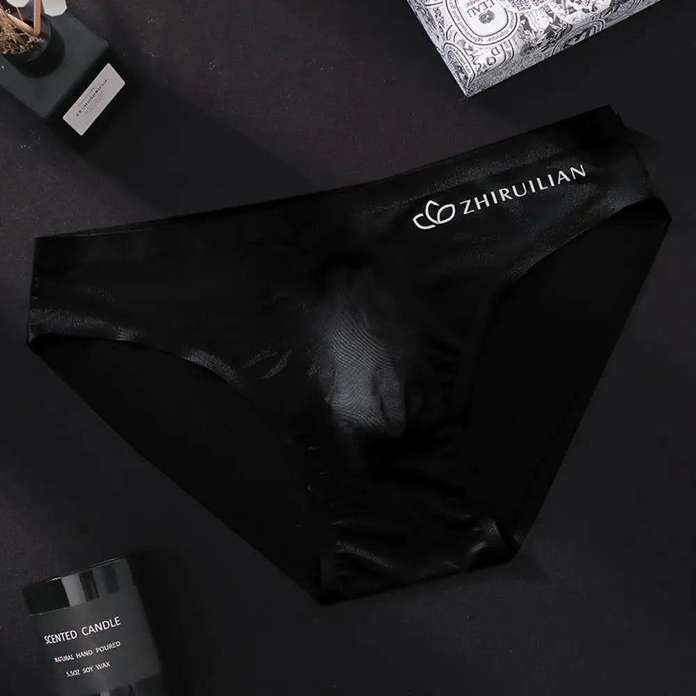 Slip homme ice silk — Taille basse ultra-fin sans coutures
