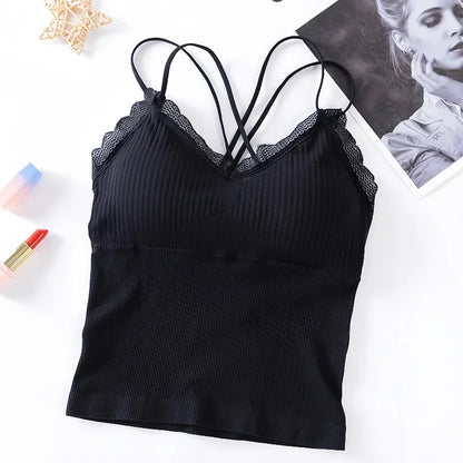 Tank Top Brassiere Camisole - Dos Ouvert Dentelle S-XL - Nos Petits KIFF