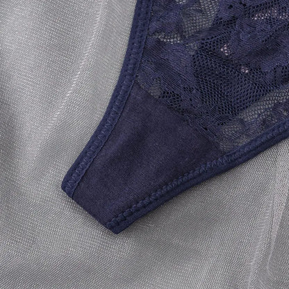 G-String Femme Dentelle Transparente Sexy - Entrejambe Coton - Nos Petits KIFF