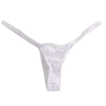 Tanga soie de lait — Coton taille basse stretch