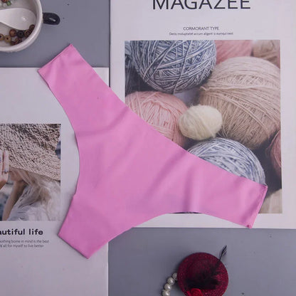 Tanga femme volants invisible — G-string sans coutures sexy lingerie