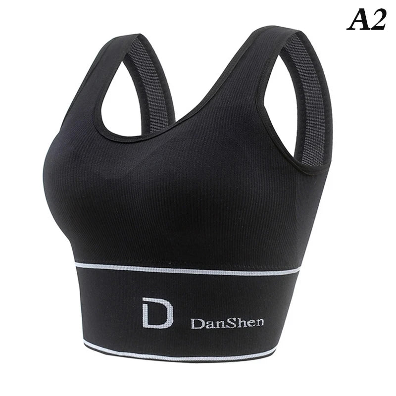 Brassiere sport sans armatures debardeur gainant S-XL