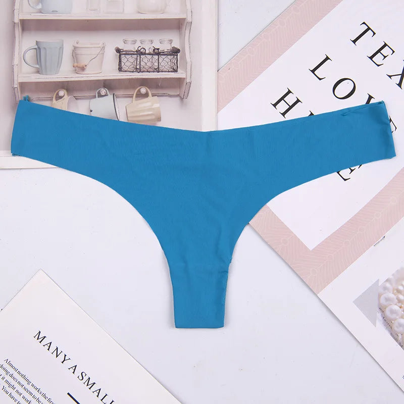Tanga femme volants invisible — G-string sans coutures sexy lingerie