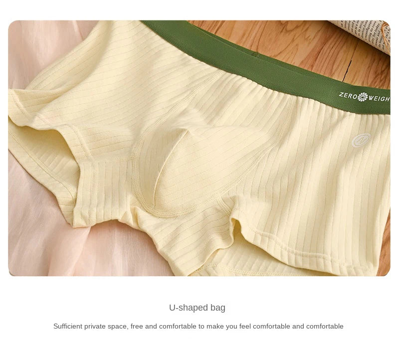1 Pcs Underwear Men's Boxer Shorts Sexy Panties Cotton Boxers Man Underpants Male Shorts Homme U Convex Lingerie Free Shipping