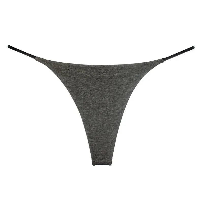 G-string femme taille basse sans coutures — Dentelle fine respirant couleur unie