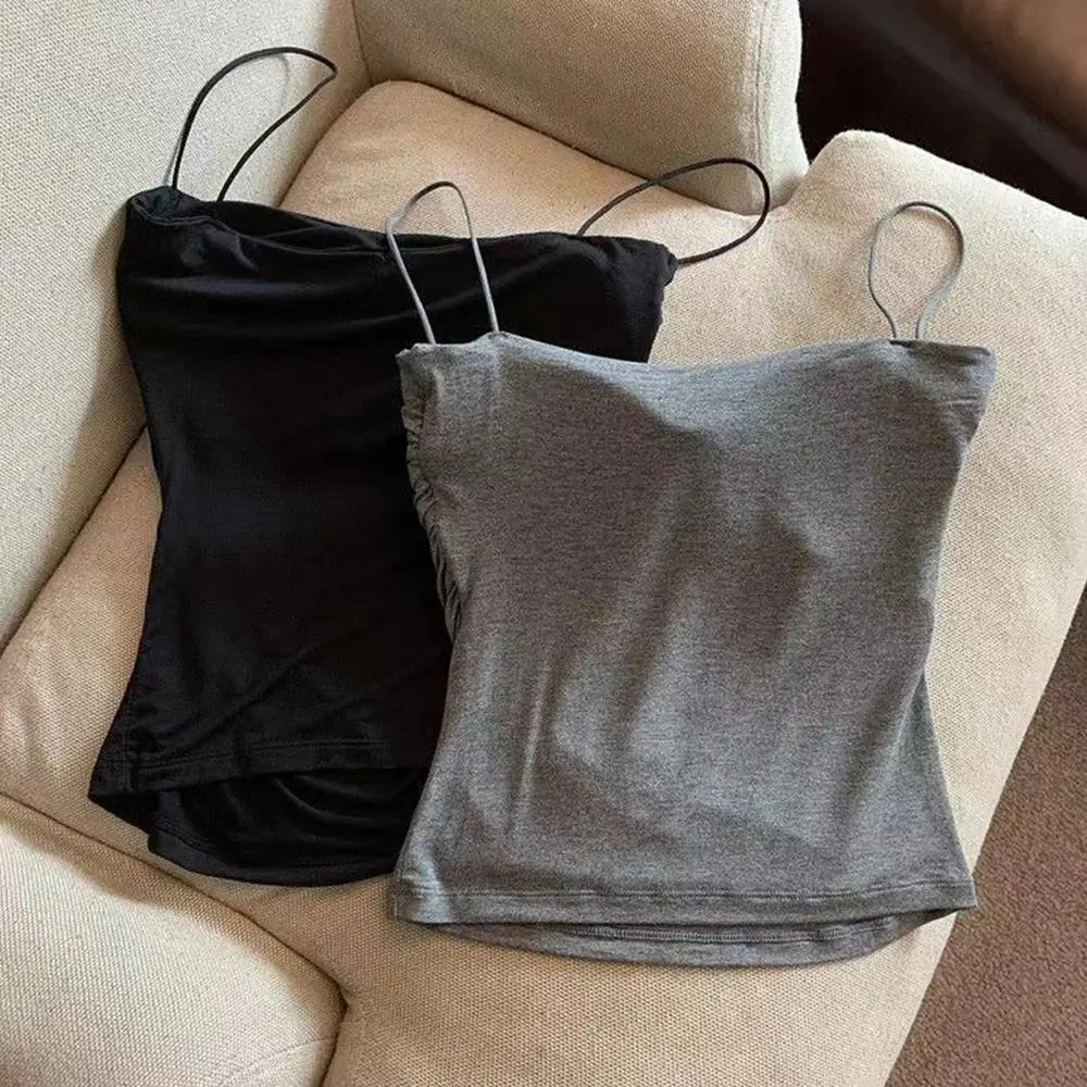 Brassière camisole sans coutures avec coussinet