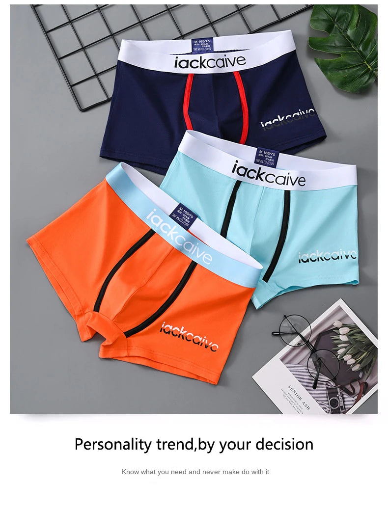 1 Pcs Underwear Men's Boxer Shorts Sexy Panties Cotton Boxers Man Underpants Male Shorts Homme U Convex Lingerie Wholesale Lots