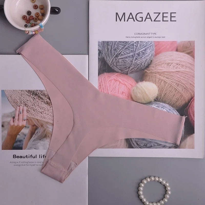 Tanga femme volants invisible — G-string sans coutures sexy lingerie