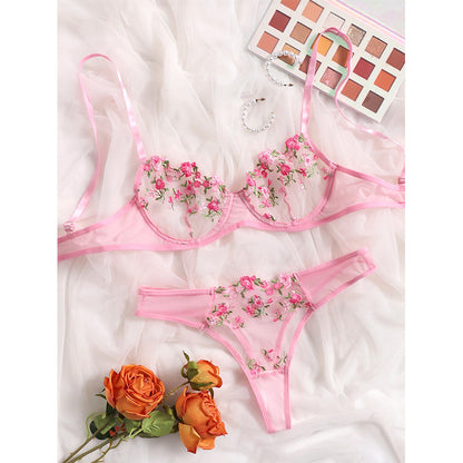 Ensemble Brassière & Culotte Dentelle Coloré — S-XL
