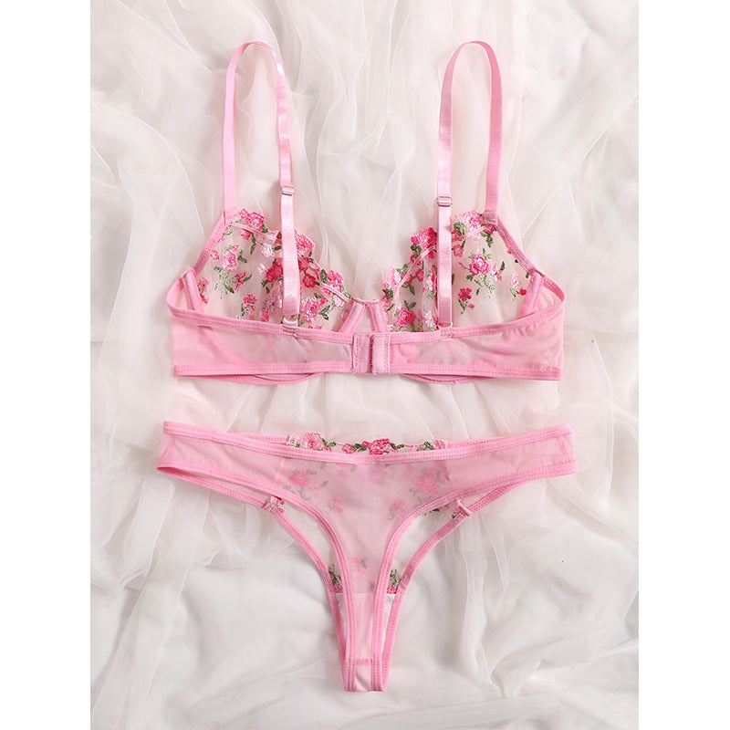 Ensemble Brassière & Culotte Dentelle Coloré — S-XL