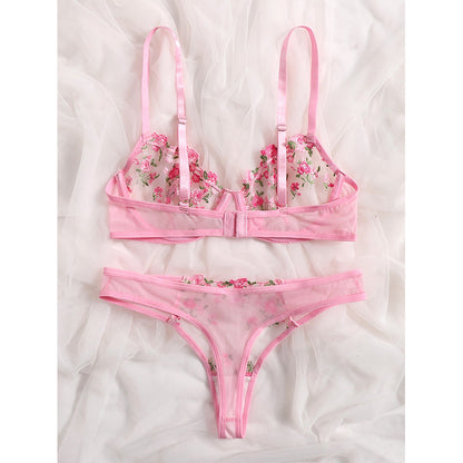 Ensemble Brassière & Culotte Dentelle Coloré — S-XL