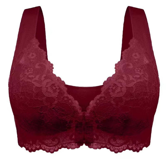 Soutien-gorge grande taille sans armatures — Dentelle respirante push-up